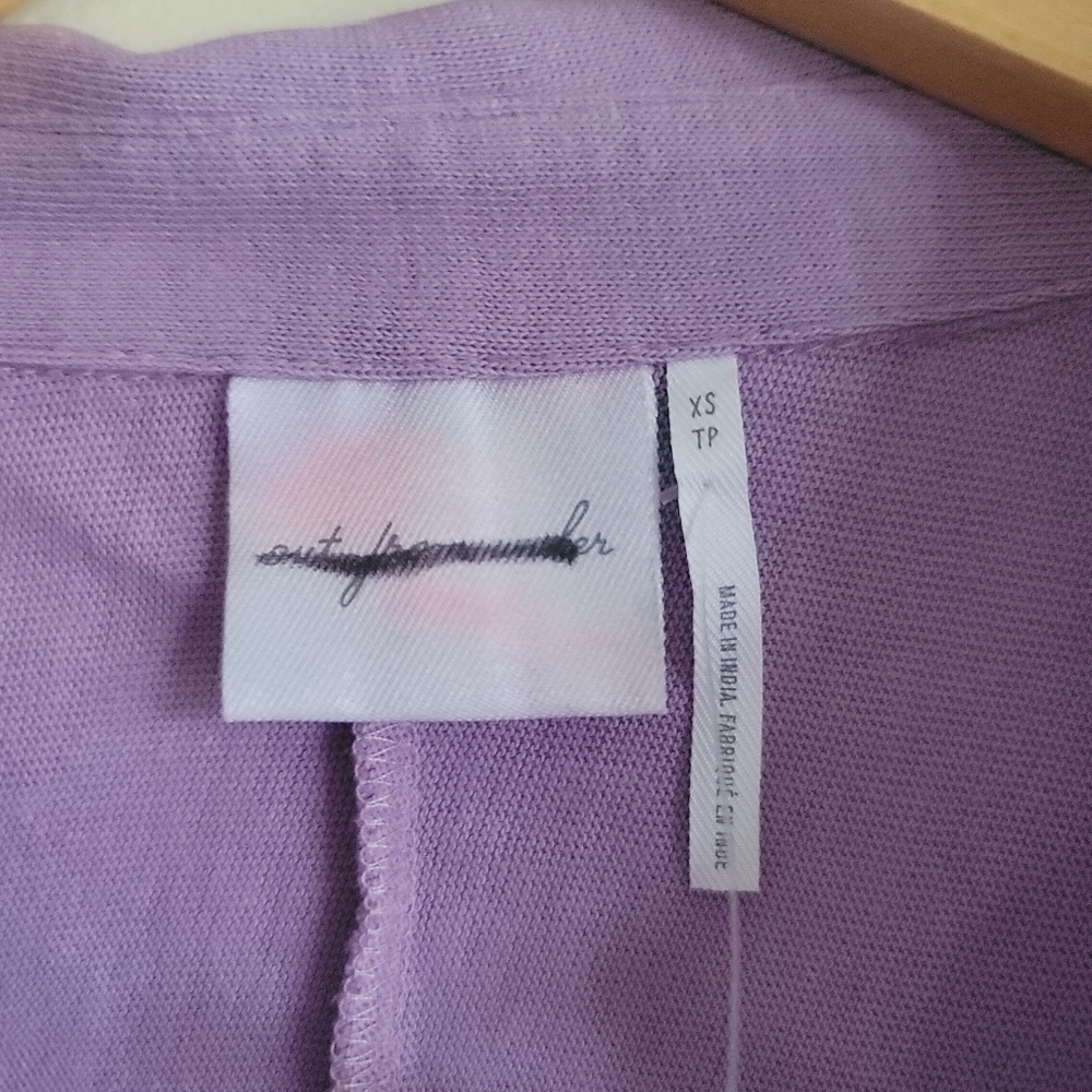 Urban Outfitters, Out From Under, Lightweight Button Up Blouse, Lilac, Size XS - Picture 7 of 7